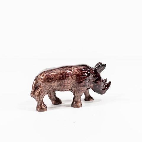 Brushed Brown Rhino Large 15 cm (Trade min 4 / Retail min 1)