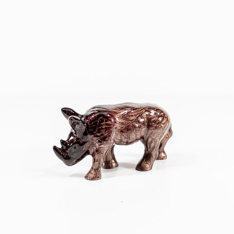 Brushed Brown Rhino Large 15 cm (Trade min 4 / Retail min 1)