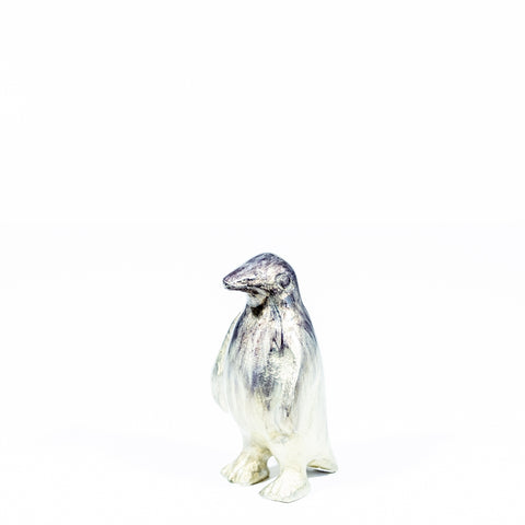 Brushed Silver Penguin Small 8 cm (Trade min 4 / Retail min 1)