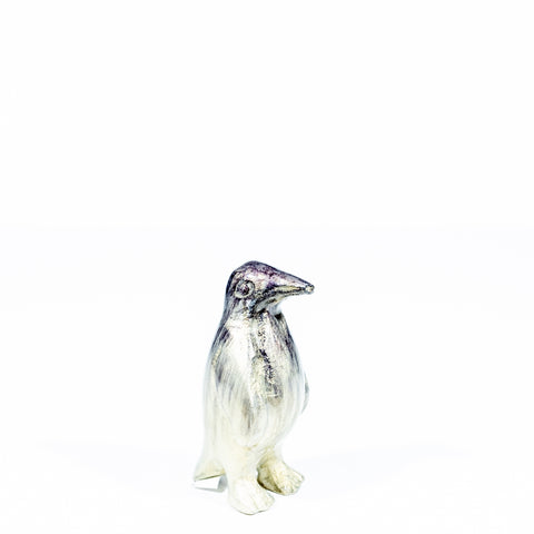 Brushed Silver Penguin Small 8 cm (Trade min 4 / Retail min 1)