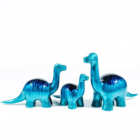 Brushed Aqua Nessie Dinosaur Medium 10 cm (Trade min 4 / Retail min 1)