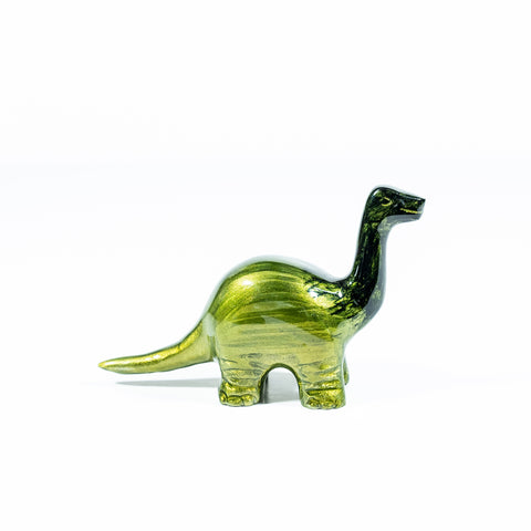 Brushed Lime Nessie Dinosaur Medium 10 cm (Trade min 4 / Retail min 1)