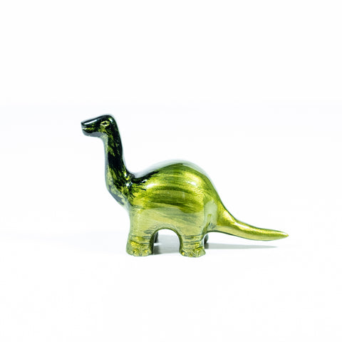 Brushed Lime Nessie Dinosaur Medium 10 cm (Trade min 4 / Retail min 1)