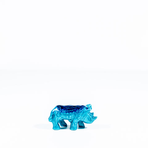 Brushed Aqua Rhino Small 6 cm (Trade min 4 / Retail min 1)