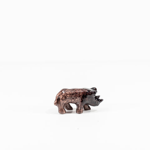 Brushed Brown Rhino Small 6 cm (Trade min 4 / Retail min 1)