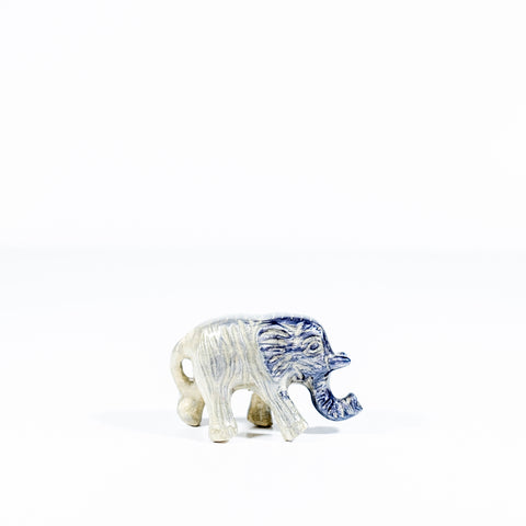Brushed Silver Walking Elephant Small 7 cm (Trade min 4 / Retail min 1)