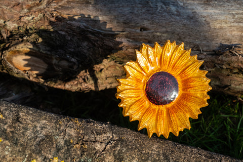 Yellow & Brown Sunflower 10 cm (Trade min 4 / Retail min 1)