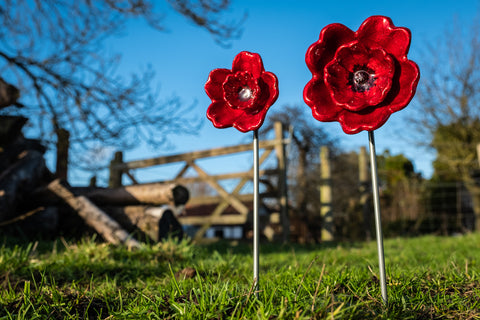 Red Poppy Large 10 cm (Trade min 4 / Retail min 1)