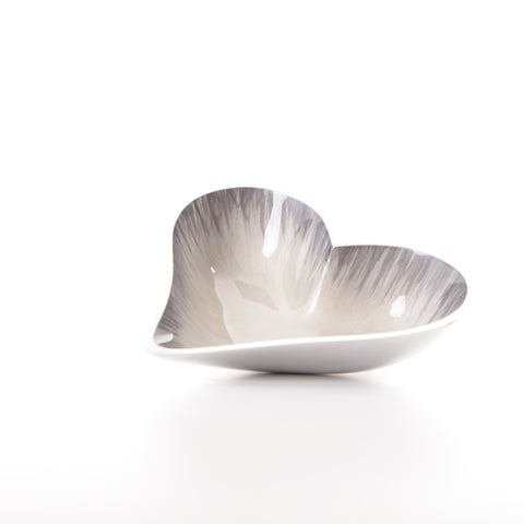 Brushed Silver Heart Dish Small (Trade min 4 / Retail min 1)