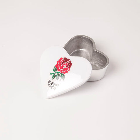 England Rugby Heart Trinket Box