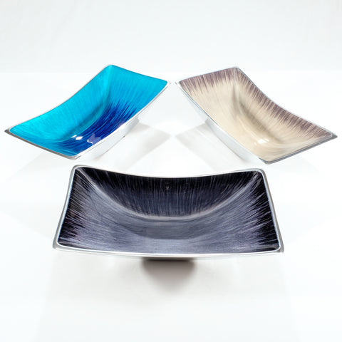 Brushed Black Rectangular Bowl (Trade min 4 / Retail min 1)