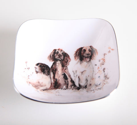 Spaniel Square Bowl (Trade min 4 / Retail min 1)