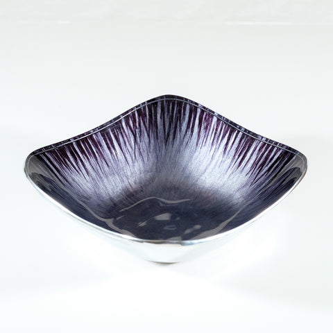 Brushed Black Square Bowl Small (Trade min 4 / Retail min 1)