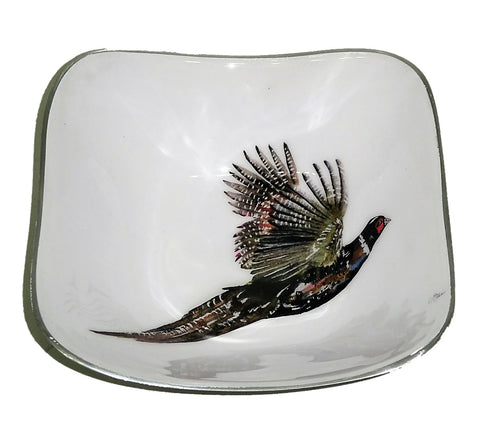 Pheasant Square Bowl (Trade min 4 / Retail min 1)