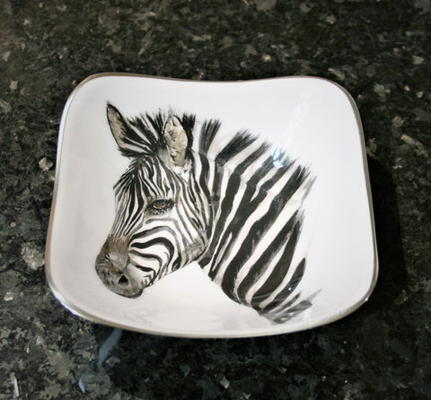 Zebra Square Bowl (Trade min 4 / Retail min 1)