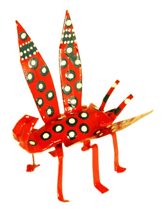 Hand Painted Tin Dragon Fly (trade min 4)
