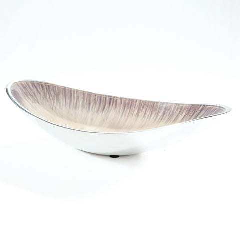 Brushed Silver Boat Bowl (Trade min 4 / Retail min 1)