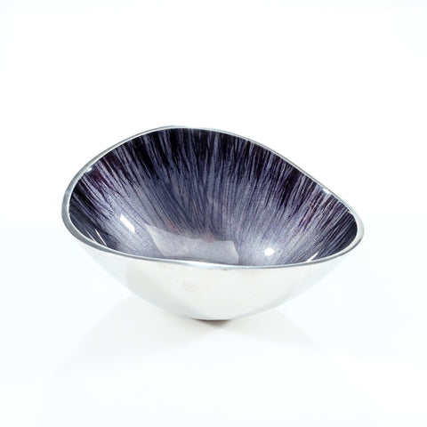 Brushed Black Oval Bowl Small (Trade min 4 / Retail min 1)