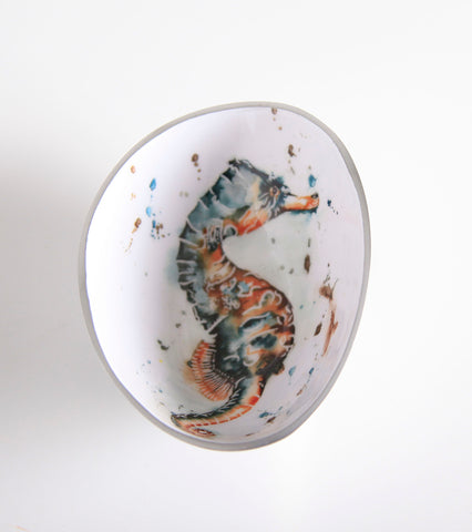 Seahorse Oval Bowl Small (Trade min 4 / Retail min 1)