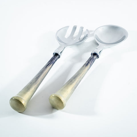 Brushed Silver Salad Servers (Trade min 4 / Retail min 1)