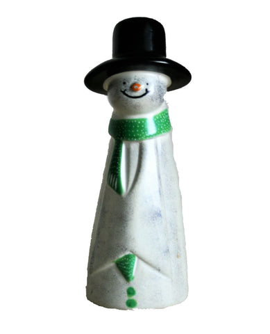 Green Scarf Snowman  18 cm (trade min 2)
