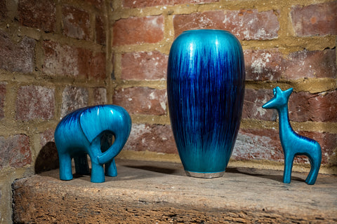 Brushed Aqua Elephant XL 12 cm (Trade min 2 / Retail min 1)