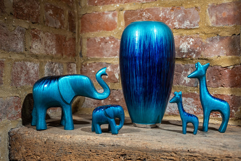 Brushed Aqua Vase (Trade min 4 / Retail min 1)