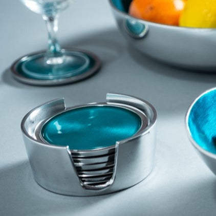 Aqua Coaster Set of 6 (Trade min 4 / Retail min 1)