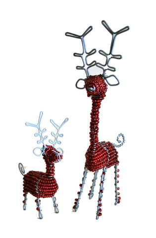 Beaded Reindeer Small 10 cm (trade min 6)