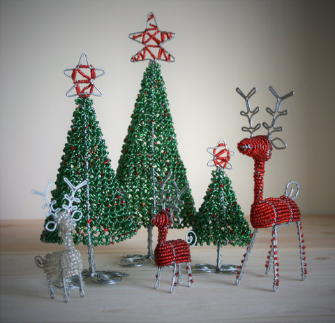 Beaded Reindeer Large 18 cm (trade min 2)