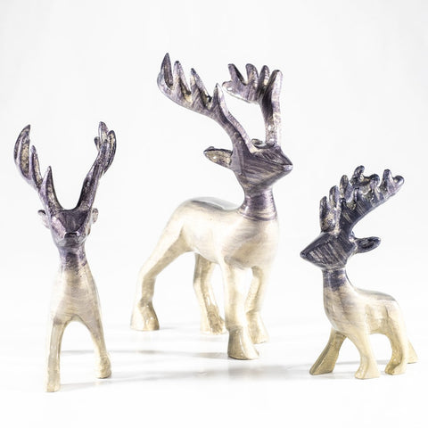 Brushed Silver Stag XL 16 cm (Trade min 2 / Retail min 1)