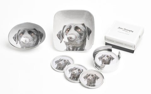 Black Labrador Oval Bowl Small (Trade min 4 / Retail min 1)