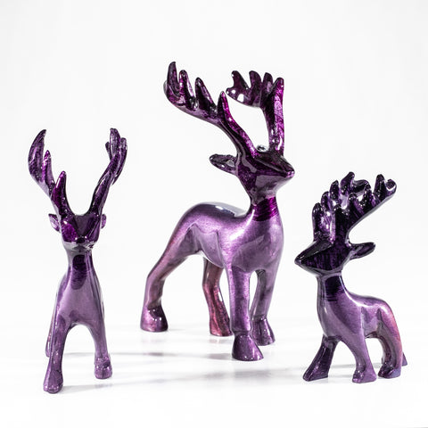 Brushed Purple Stag Medium 11 cm (Trade min 4 / Retail min 1)