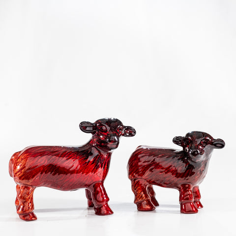 Brushed Red Sheep Large 10 cm (Trade min 4 / Retail min 1) (SPECIAL OFFER)