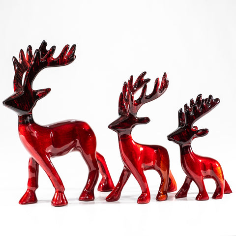 Brushed Red Stag Large 14 cm (Trade min 4 / Retail min 1)