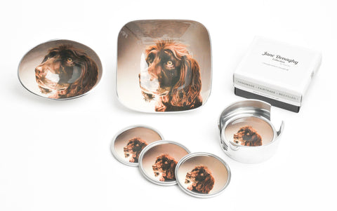 Brown Spaniel Oval Bowl Small (Trade min 4 / Retail min 1) (SPECIAL OFFER)