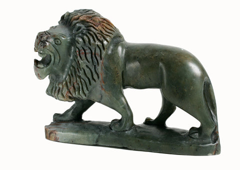 Hand Carved Stone Lion