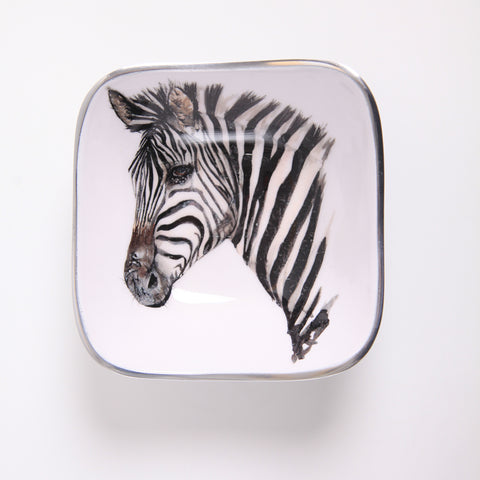 Zebra Square Bowl (Trade min 4 / Retail min 1)