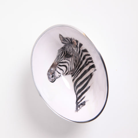 Zebra Oval Bowl Small (Trade min 4 / Retail min 1)