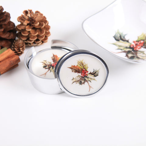 Holly Coasters Set of 6 (Trade min 4 / Retail min 1)