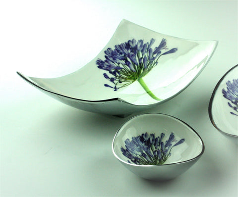 Agapanthus Rectangular Dish  (Trade min 2 / Retail min 1)