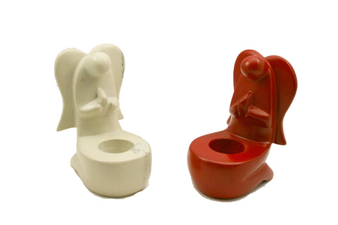 Red Angel Candleholder (trade min 6)