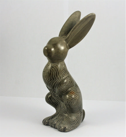 Champagne Grey Abstract Hare 7 cm (trade min 6)