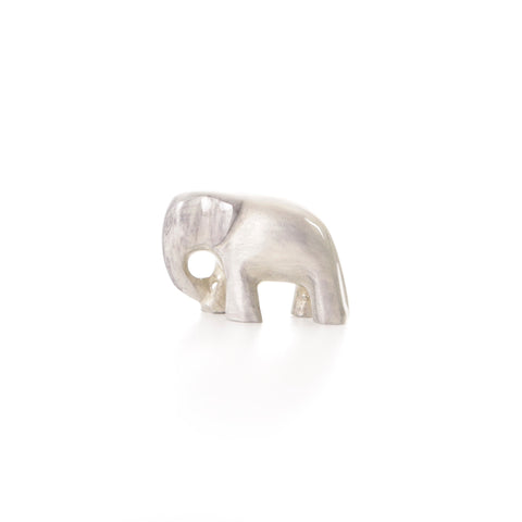 Brushed Silver Elephant Small 5 cm (Trade min 4 / Retail min 1)