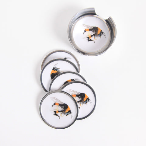 Bee Coaster Set of 6 (Trade min 4 / Retail min 1)