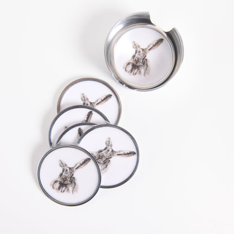 Hare Coasters Set of 6 (Trade min 4 / Retail min 1) (SPECIAL OFFER)
