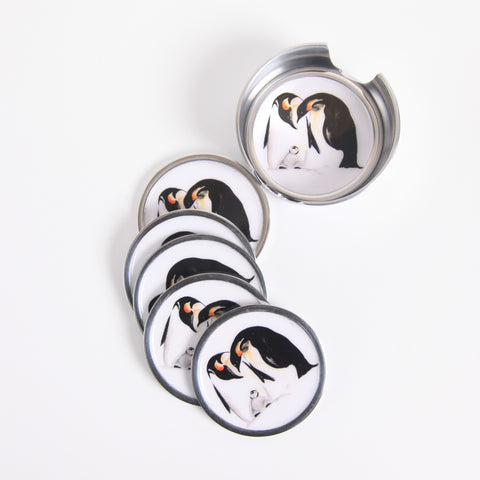 Penguin Coasters Set of 6 (Trade min 4 / Retail min 1)