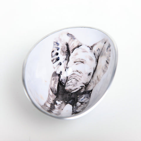 Baby Elephant Oval Bowl Petite (Trade min 4 / Retail min 1)