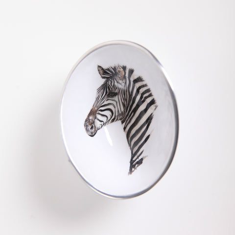 Zebra Oval Bowl Petite (Trade min 4 / Retail min 1)