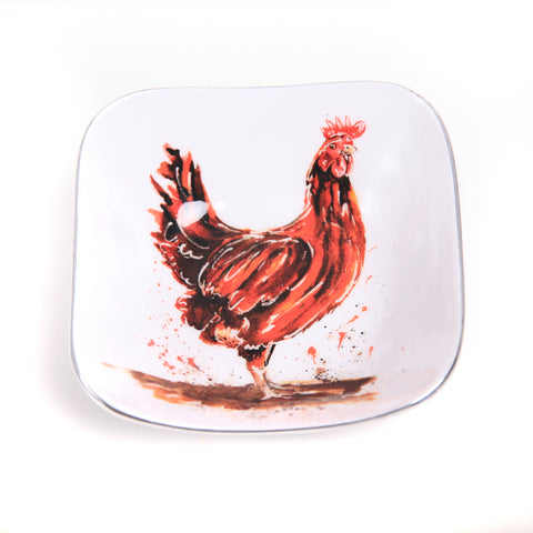 Henrietta the Chicken Square Bowl (Trade min 4 / Retail min 1)
